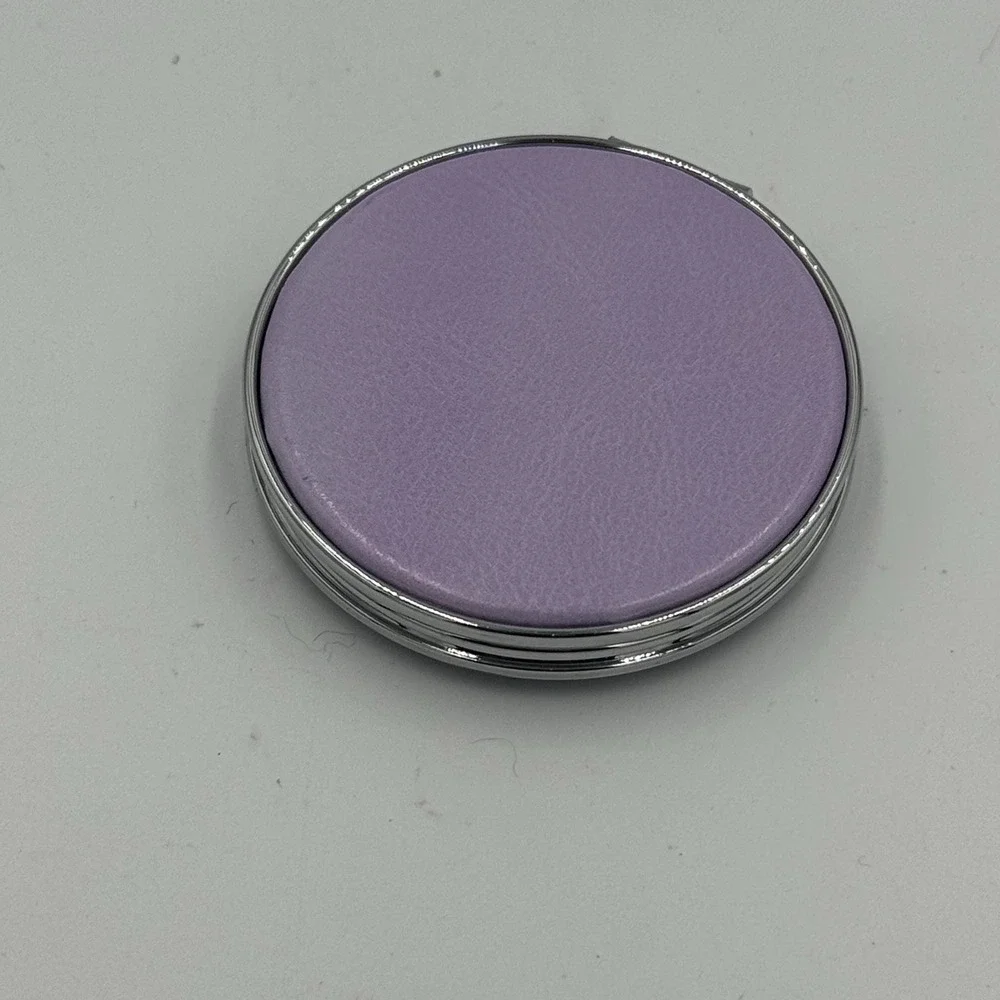 Purple Glittery Compact Mirror‎ Reindeer